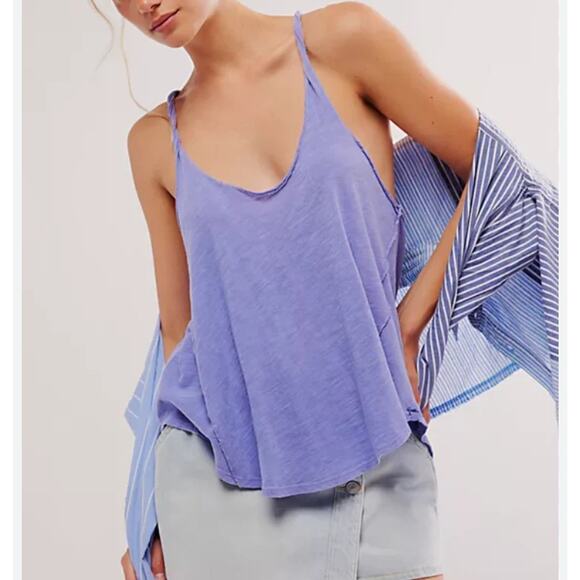 Free People Lavender Tank Top - Picture 2 of 9